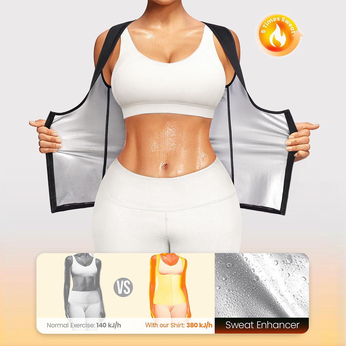 1PCS Women’s Sweat Vest for We - Crossfit Vest avaliação e preço