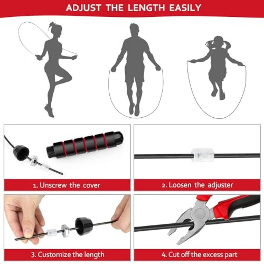 Jump Rope for Fitness, Adjusta - Jump Rope Speed Bearing avaliação e preço
