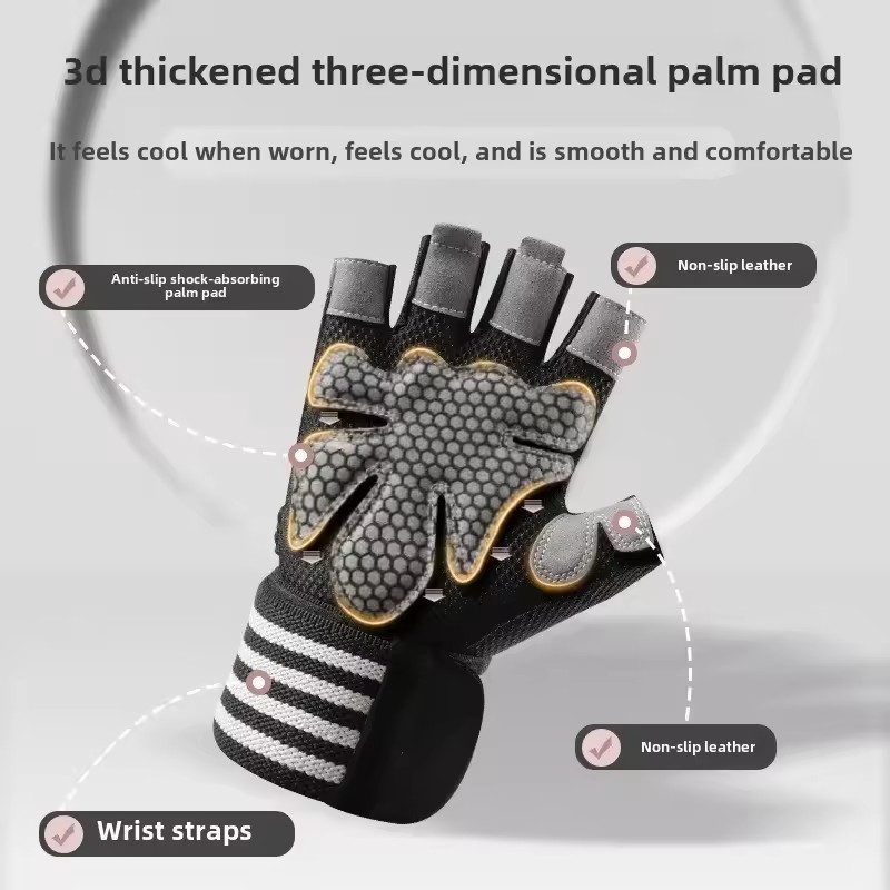 1 Pair Dumbbell Gloves Men Wom - Crossfit Workout Gear avaliação e preço