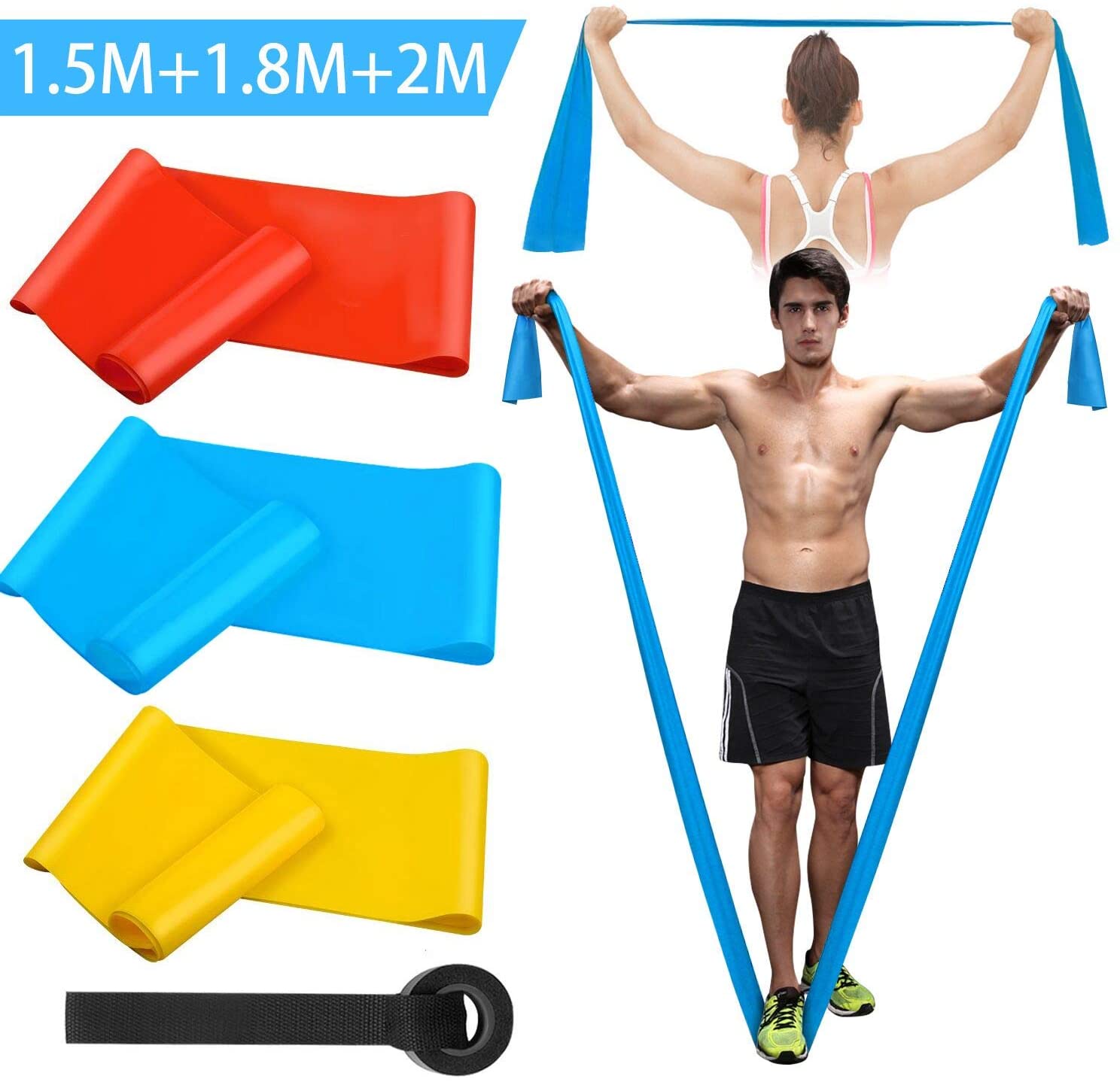 Elastic Fitness Bands 3Pcs Res - Crossfit Workout Gear avaliação e preço