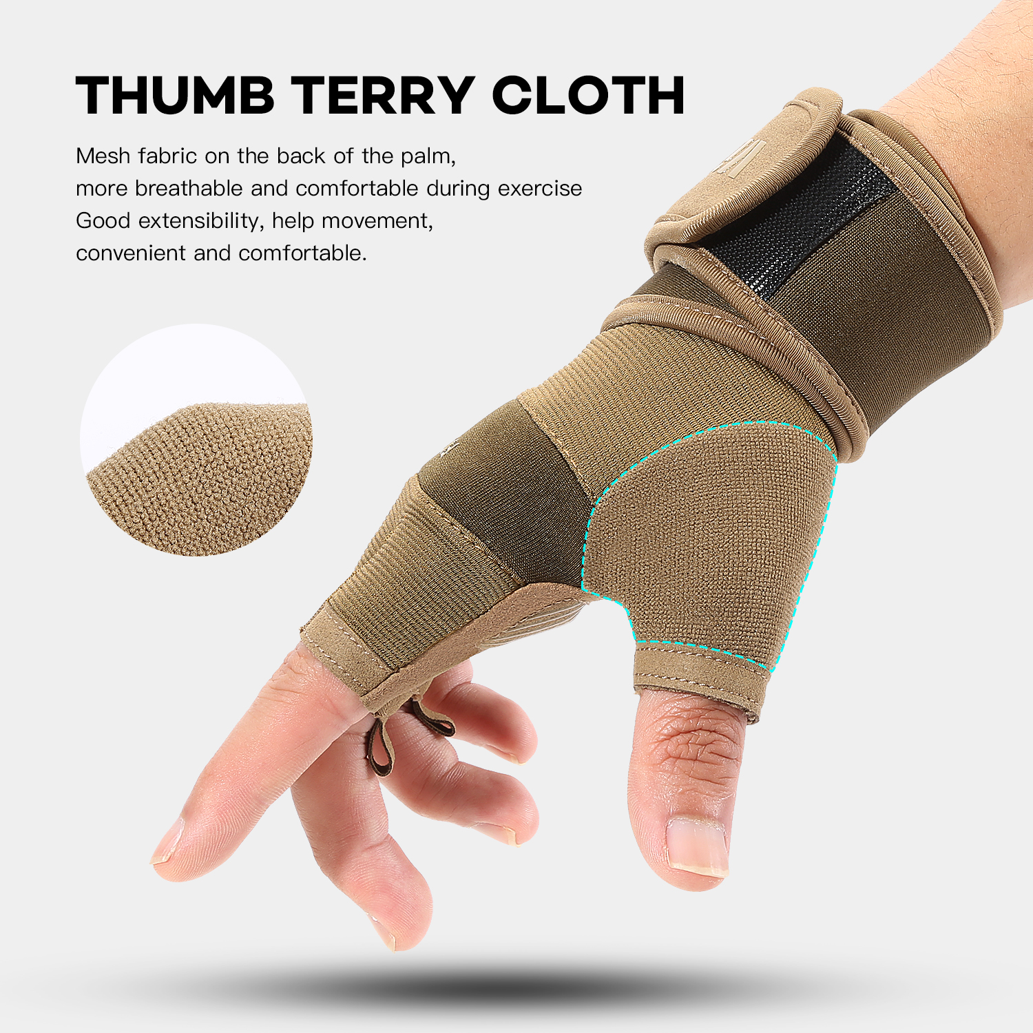 Cycling Gloves Half Finger Gym - Crossfit Workout Gear avaliação e preço